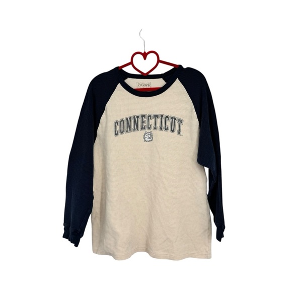 Champs Other - Men’s Champs Med Univ of Connecticut Huskies Waffle Weave Thermal LS Shirt